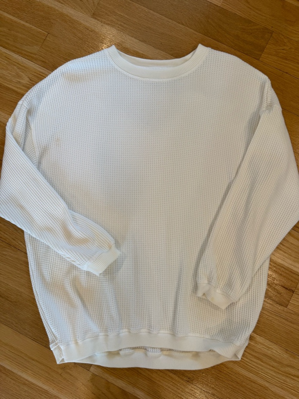 aerie women’s oversized waffle long sleeve